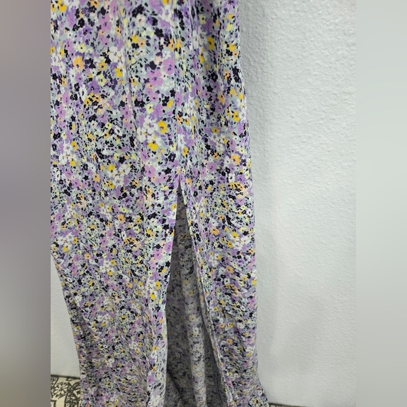 Zara Floral Ditzy Sleeveless Midi Dress with Slit - Picture 5 of 7